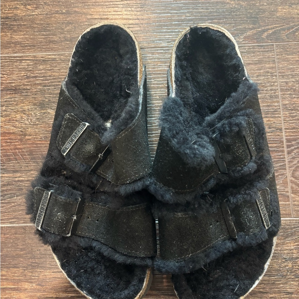 Arizona Shearling Birkenstock sandals - Picture 3 of 6